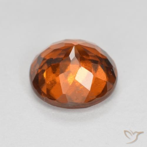 Granato hessonite Arancione scuro naturale da 1.46 ct, Rotondo, VS