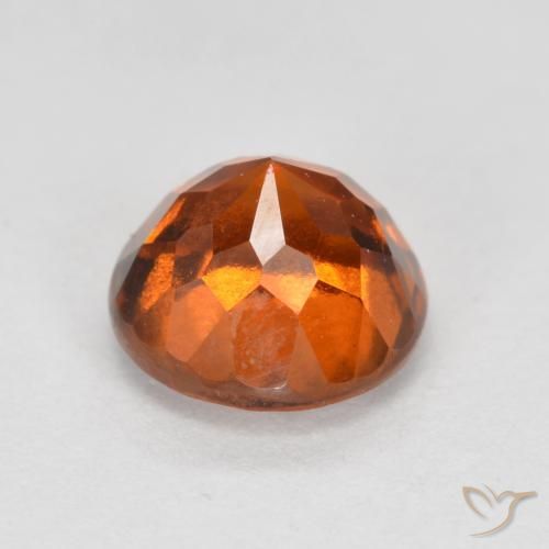 Granato hessonite Arancione Ambra naturale da 1.52 ct, Rotondo, VS