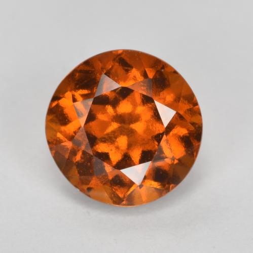 Granato hessonite Arancio Medio naturale da 1.71 ct, Taglio rotondo, VS