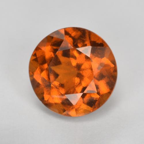 Granato hessonite Arancio Medio naturale da 1.71 ct, Taglio rotondo, VS