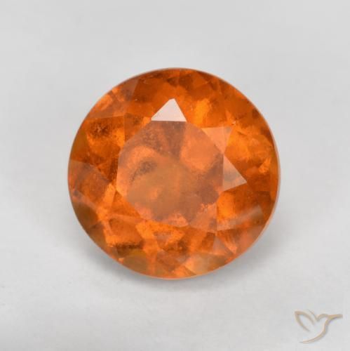 Granato hessonite Arancione scuro naturale da 1.69 ct, Rotondo, SI