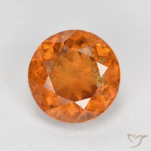 1.79ct Naturale Arancio Medio Granato hessonite, Rotondo, SI