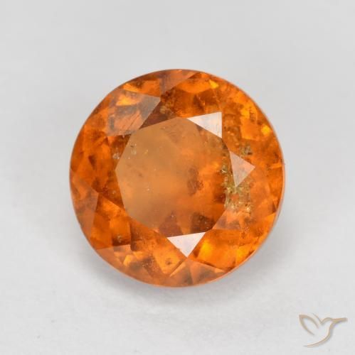 Granato hessonite Arancio Medio naturale da 1.79 ct, Rotondo, SI