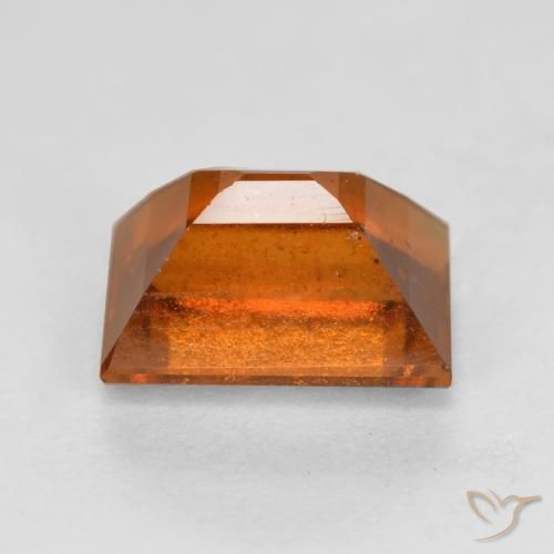 Granato hessonite Arancio Medio naturale da 2.10 ct, Taglio a baguette, VS-SI