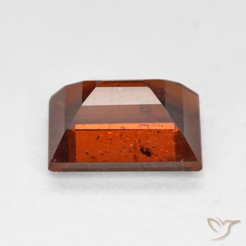 Granato essonite naturale rosso da 2,26 ct, baguette, VS-SI