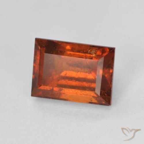 Granato hessonite Medium Dark-Orange naturale da 2.13 ct, Taglio a baguette, VS-SI