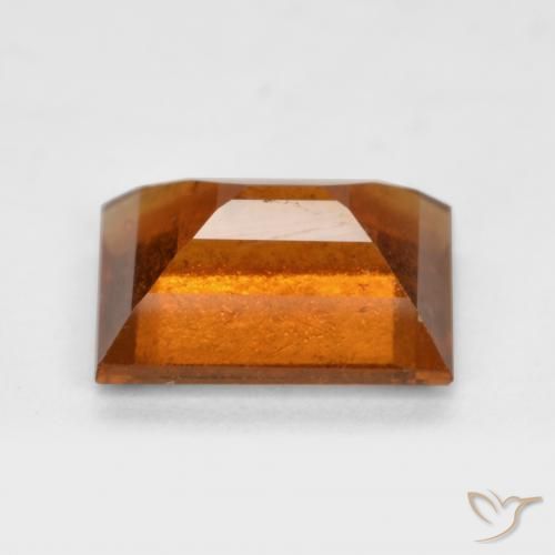 Granato hessonite Arancione scuro naturale da 1.89 ct, Taglio a baguette, VS-SI