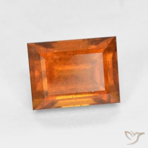Granato hessonite Arancione scuro naturale da 2.15 ct, Taglio a baguette, VS-SI