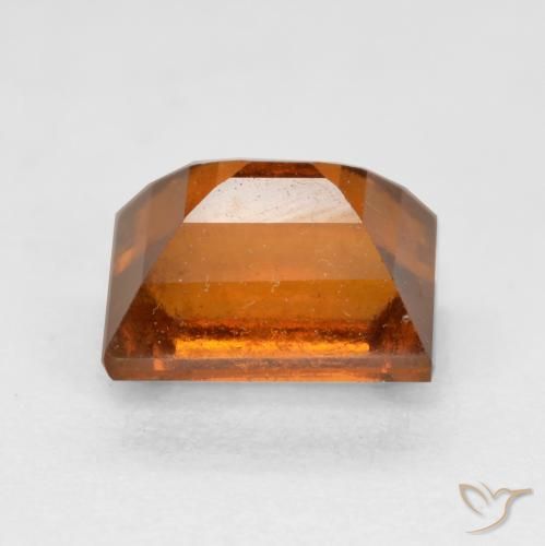 Granato hessonite Arancione scuro naturale da 1.29 ct, Taglio a baguette, VS
