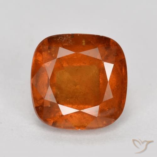 2.03ct Naturale Arancio Medio Granato hessonite, Cuscino, SI