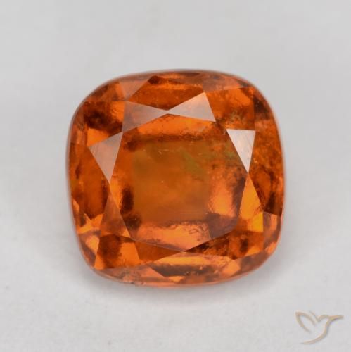 2.14ct Naturale Arancio Medio Granato hessonite, Cuscino, SI