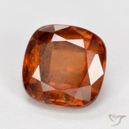 Granato hessonite Arancione scuro naturale da 2.16 ct, Cuscino, VS-SI