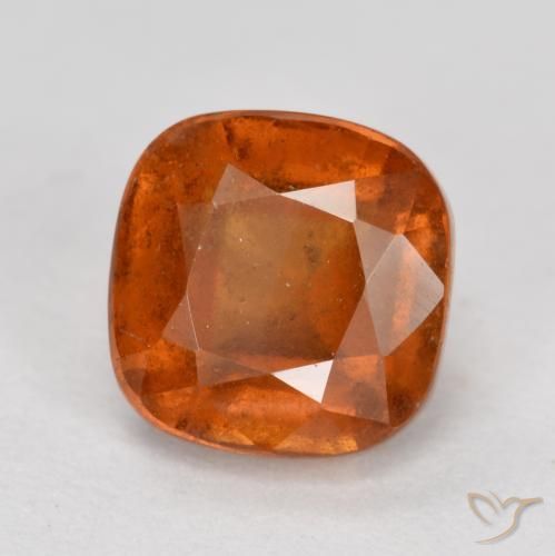 Granato hessonite Arancione Ambra naturale da 2.42 ct, Cuscino, SI
