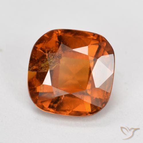 Granato hessonite Arancione scuro naturale da 1.80 ct, Cuscino, SI