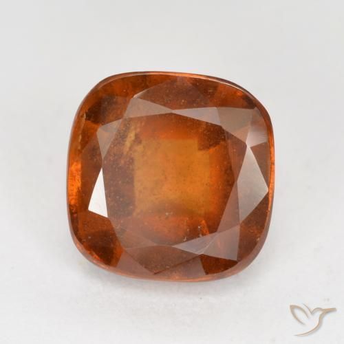 Granato hessonite Arancione Ambra naturale da 1.96 ct, Cuscino, VS-SI