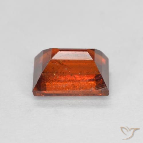 Granato hessonite Arancione scuro naturale da 1.02 ct, Taglio a baguette, VS