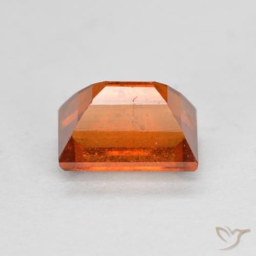 Granato hessonite Arancia Fuoco naturale da 1.07 ct, Taglio a baguette, VS-SI