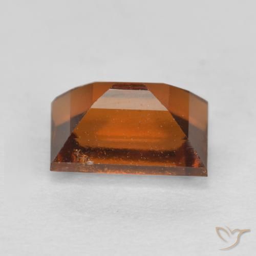 Granato hessonite Arancione scuro naturale da 1.09 ct, Taglio a baguette, VS