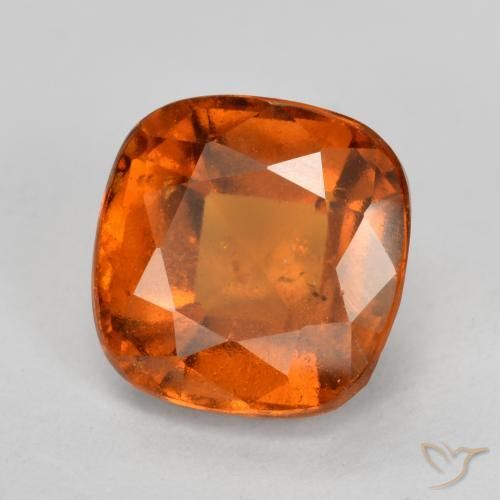 Granato hessonite Arancione rossastra naturale da 2.05 ct, Cuscino, VS-SI
