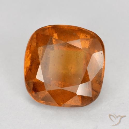 Granato hessonite Arancione scuro naturale da 2.06 ct, Cuscino, VS-SI