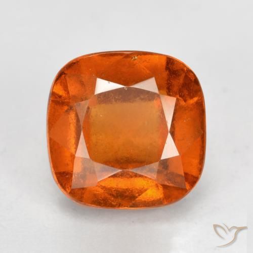 2.03ct Naturale Arancia Fuoco Granato hessonite, Cuscino, VS-SI