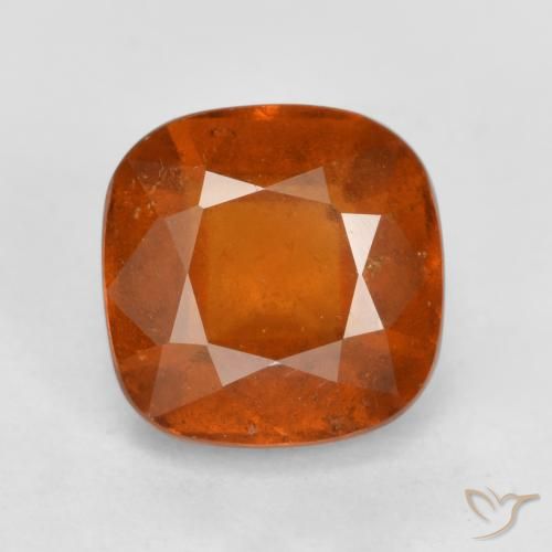 2.12ct Naturale Arancia Fuoco Granato hessonite, Cuscino, VS-SI