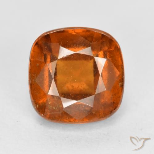 2.27ct Naturale Arancio Medio Granato hessonite, Cuscino, VS-SI