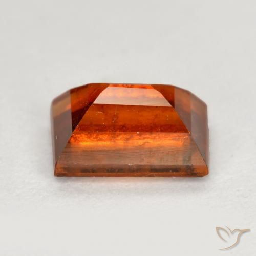 Granato hessonite Arancione rossastra naturale da 1.09 ct, Taglio a baguette, VS