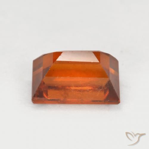 Granato hessonite Arancione scuro naturale da 1.10 ct, Taglio a baguette, VS