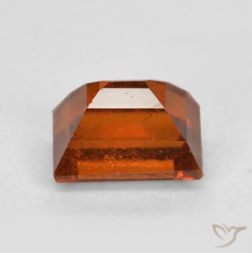 Granato hessonite Arancione Ambra naturale da 1.02 ct, Taglio a baguette, VS