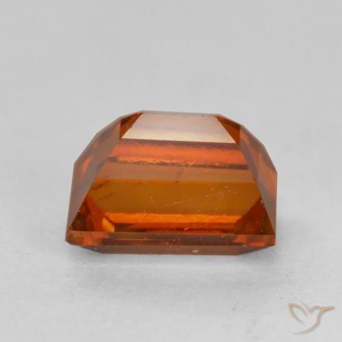 Granato hessonite Arancione scuro naturale da 1.05 ct, Taglio a baguette, VS