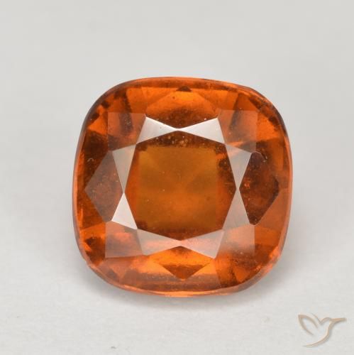 2.21ct Naturale Arancio medio-scuro Granato hessonite, Cuscino, VS