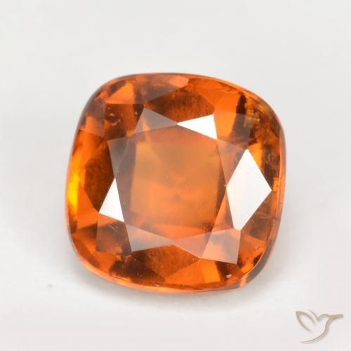 Granato hessonite Arancione scuro naturale da 2.20 ct, Cuscino, VS
