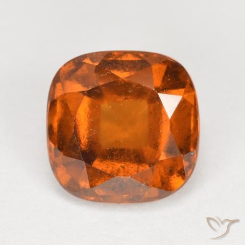 Granato hessonite Arancione rossastra naturale da 2.07 ct, Cuscino, VS
