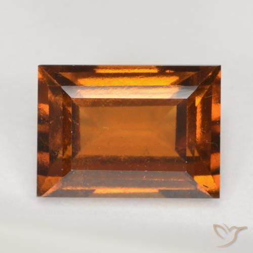Granato hessonite Arancio Medio naturale da 2.23 ct, Taglio a baguette, VVS-VS