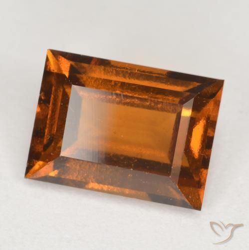 Granato hessonite Arancio Medio naturale da 2.23 ct, Taglio a baguette, VVS-VS