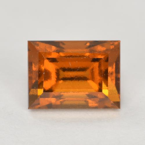 Granato hessonite Arancio medio-scuro naturale da 1.20 ct, Taglio a baguette, VS
