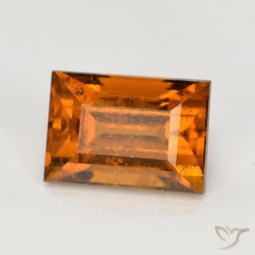 Granato hessonite Arancio medio-scuro naturale da 1.36 ct, Taglio a baguette, VS