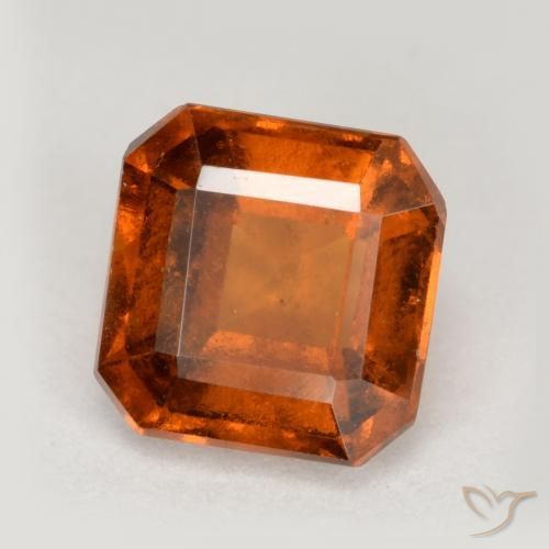 Granato hessonite Arancione Ambra naturale da 1.32 ct, Ottagonale / Taglio smeraldo, VS