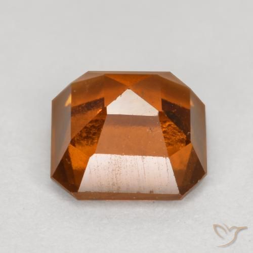 Granato hessonite Arancione Ambra naturale da 1.32 ct, Ottagonale / Taglio smeraldo, VS
