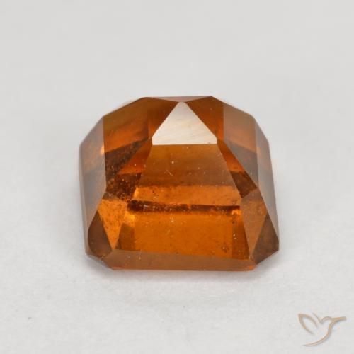 Granato hessonite Arancio medio-scuro naturale da 1.69 ct, Ottagonale / Taglio smeraldo, VS-SI