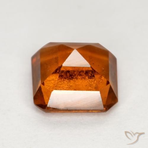 Granato hessonite Arancione Ambra naturale da 1.24 ct, Ottagonale / Taglio smeraldo, VS-SI