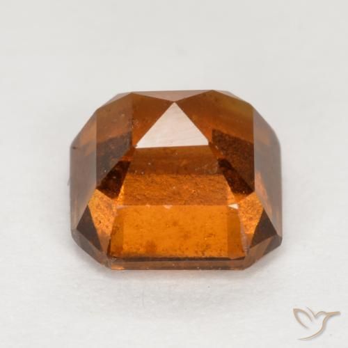 Granato hessonite Arancio medio-scuro naturale da 1.58 ct, Ottagonale / Taglio smeraldo, VS-SI