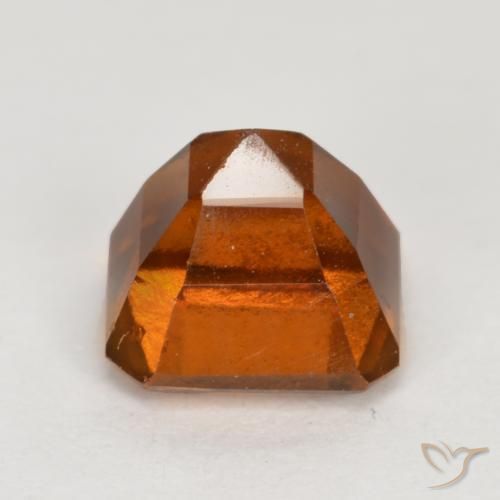 Granato hessonite Arancio medio-scuro naturale da 1.51 ct, Ottagonale / Taglio smeraldo, VS