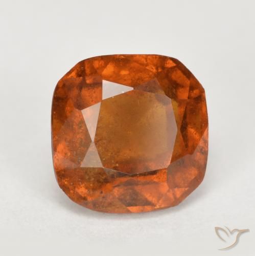 Granato hessonite Arancione Ambra naturale da 2.41 ct, Cuscino, SI