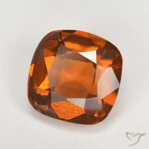 Granato hessonite Arancione scuro naturale da 2.40 ct, Cuscino, VVS-VS