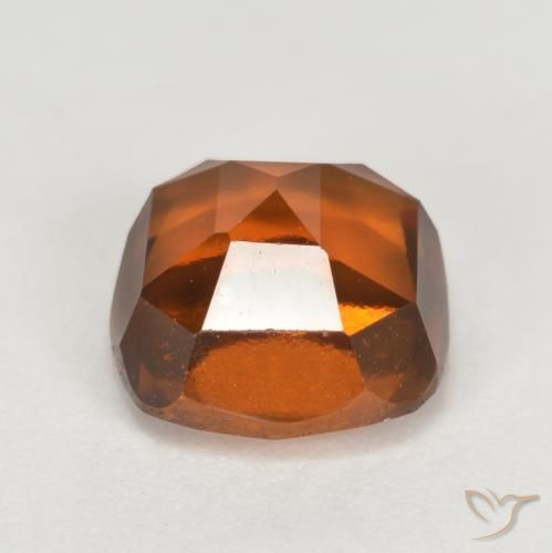 Granato hessonite Arancione scuro naturale da 2.40 ct, Cuscino, VVS-VS