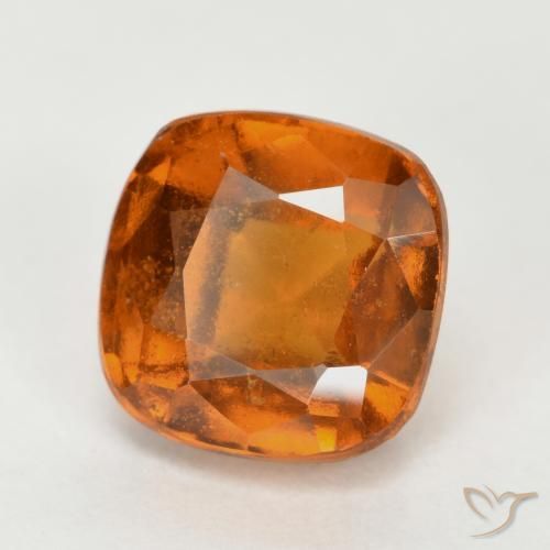 Granato hessonite Arancio medio-scuro naturale da 2.50 ct, Cuscino, VS-SI
