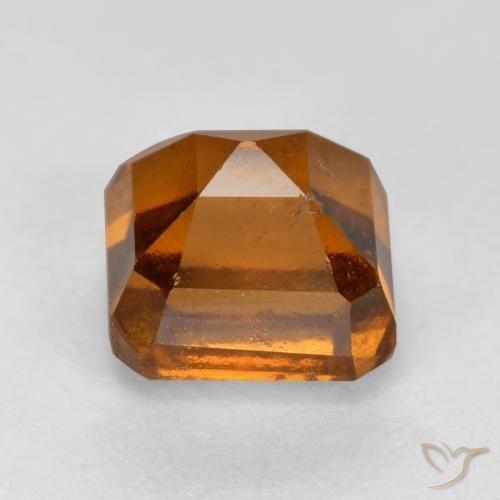 Granato hessonite Arancione scuro naturale da 1.39 ct, Ottagonale / Taglio smeraldo, SI