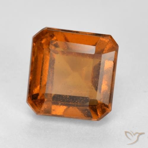 Granato hessonite Arancione scuro naturale da 1.87 ct, Ottagonale / Taglio smeraldo, VS